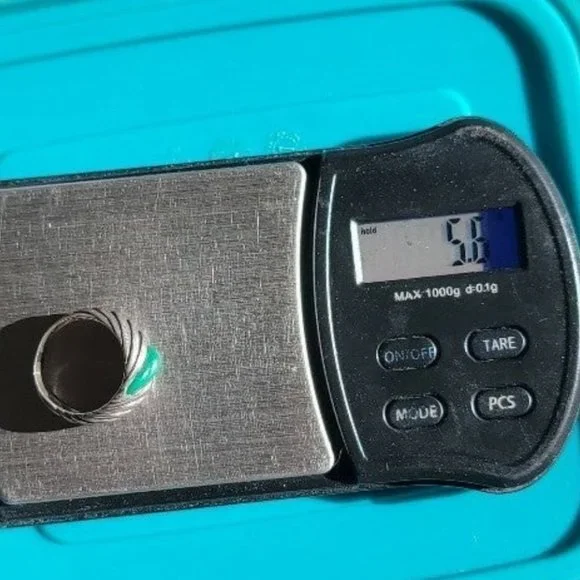 Chunky Southwest Native American chunky curved ribbed malachite 925 sterling rin - Picture 7 of 12